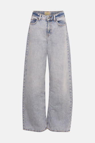 Wijde jeans van lichtblauw denim van JJXX, met een stonewash effect.
