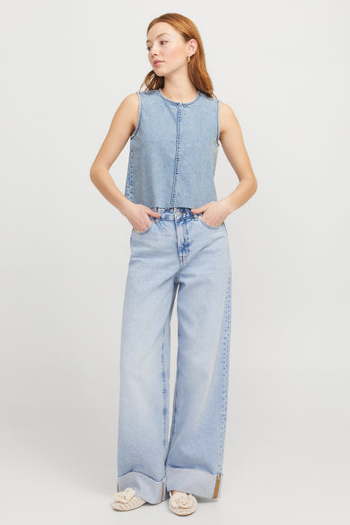 Blouse - light blue denim