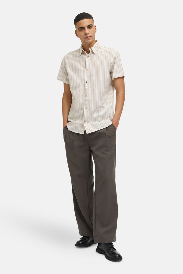 Hemd (korte mouwen) Beige - PREMIUM BLUE by JACK & JONES
