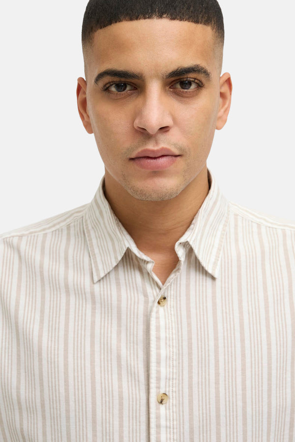 Hemd (korte mouwen) Beige - PREMIUM BLUE by JACK & JONES
