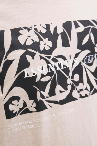 T-shirt met korte mouwen - Beige - CORE BY JACK & JONES