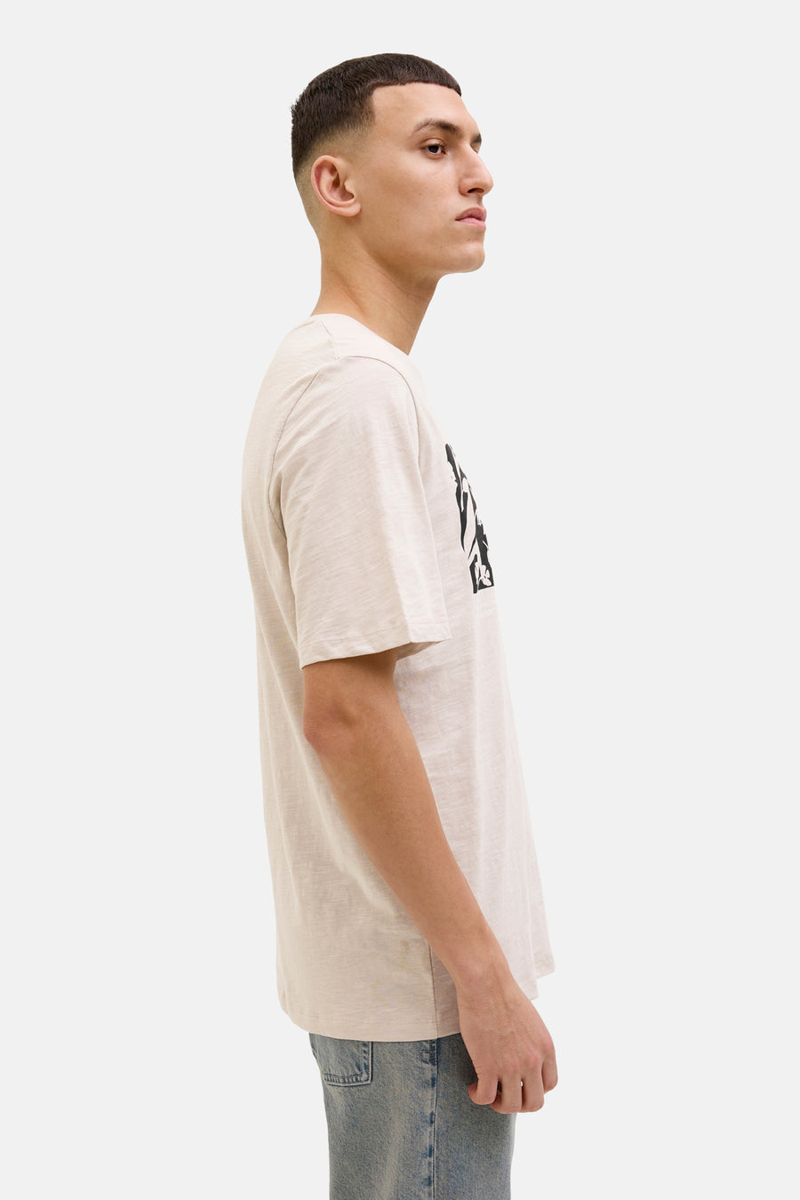 T-shirt met korte mouwen - Beige - CORE BY JACK & JONES