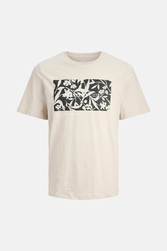 T-shirt met korte mouwen - Beige - CORE BY JACK & JONES