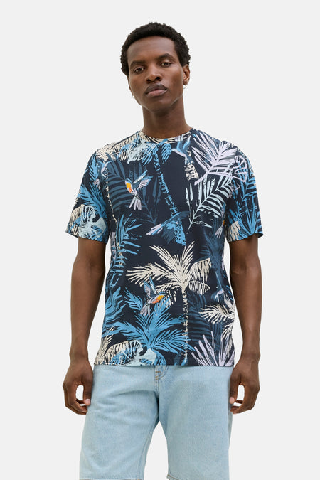 T-shirt (korte mouwen) Blauw - ORIGINALS BY JACK & JONES