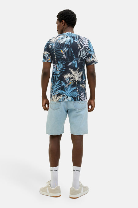 T-shirt (korte mouwen) Blauw - ORIGINALS BY JACK & JONES