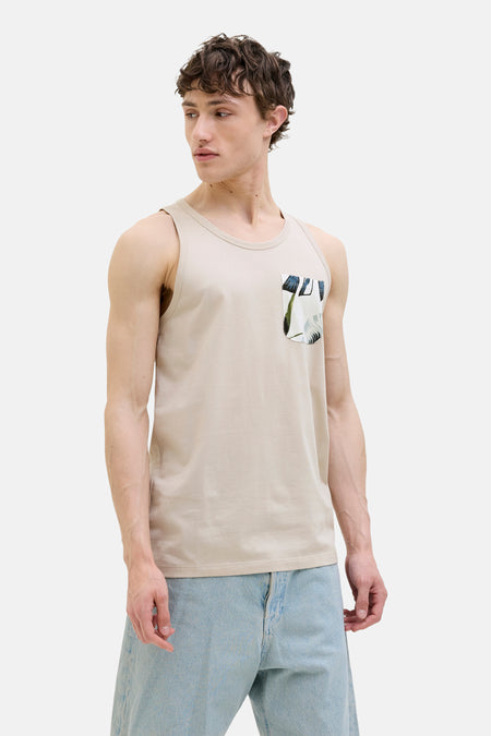 Tanktop Beige - ORIGINALS BY JACK & JONES