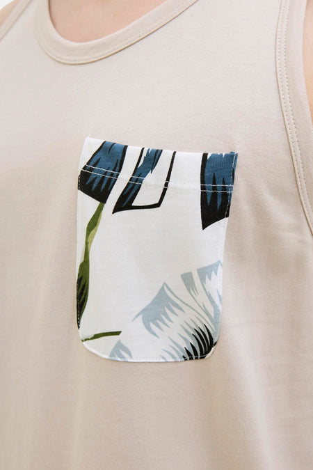 Tanktop Beige - ORIGINALS BY JACK & JONES