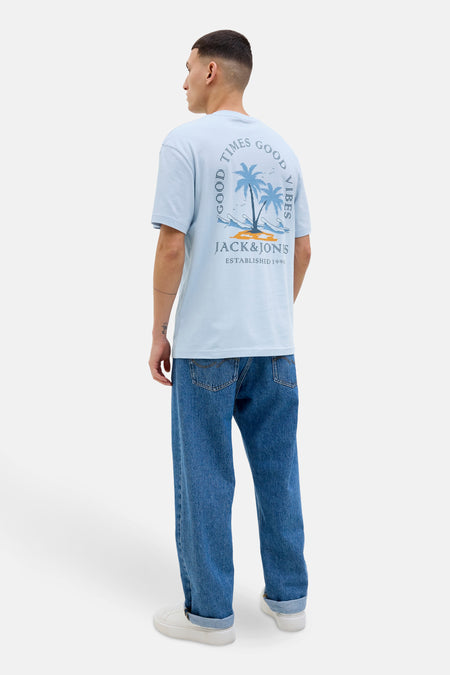T-shirt (korte mouwen) Blauw - ORIGINALS BY JACK & JONES