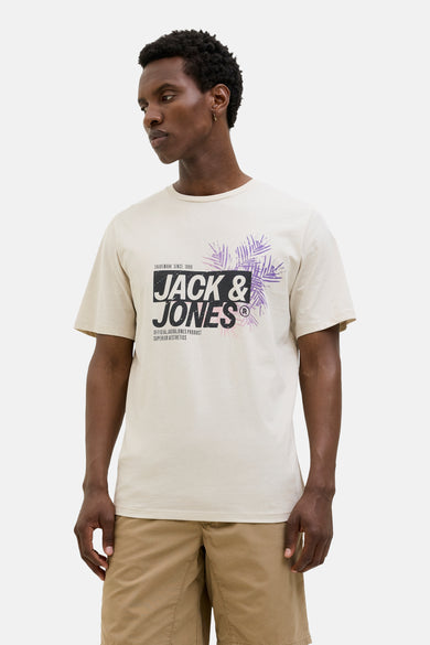 T-shirt (korte mouwen) Ecru - CORE BY JACK & JONES