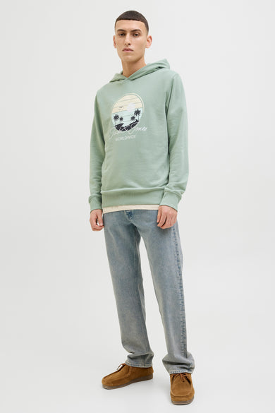 Sweat à capuche Vert - ORIGINALS BY JACK & JONES