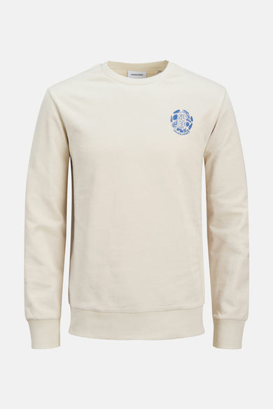 Sweat col O Beige - ORIGINALS BY JACK & JONES