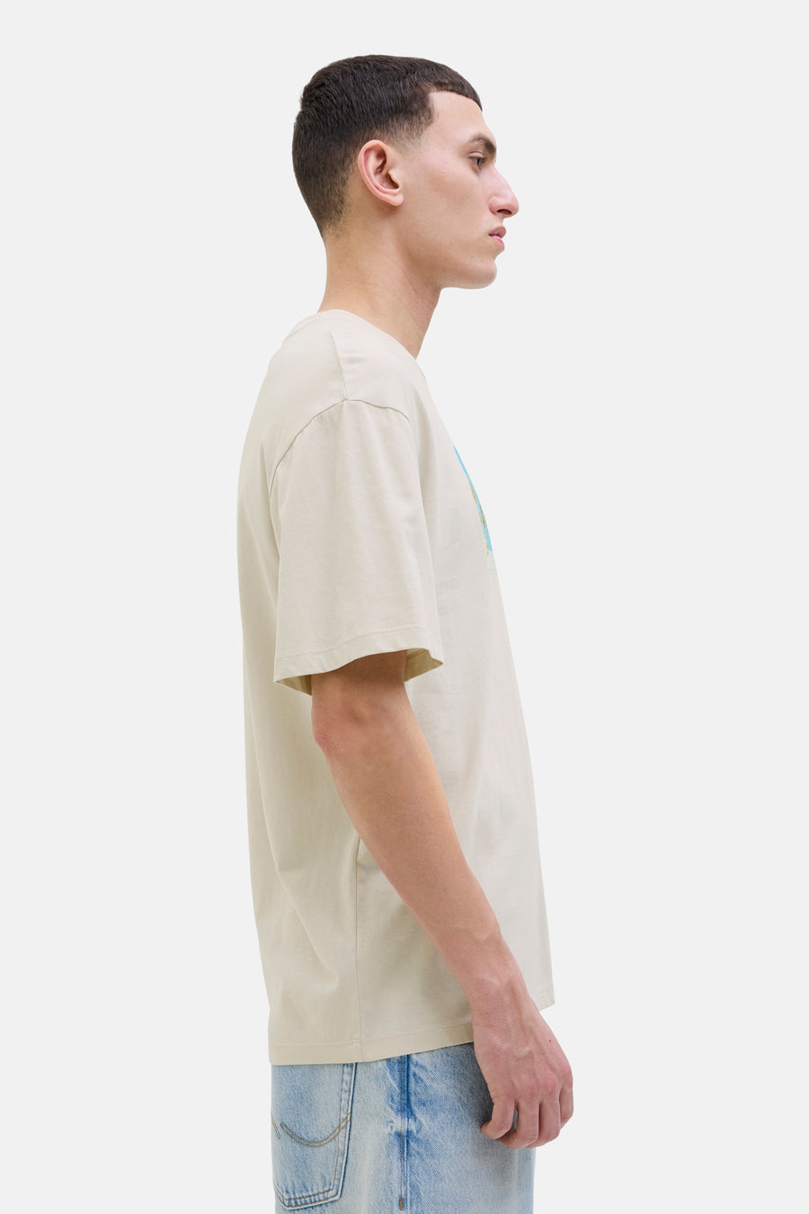 T-shirt met korte mouwen - beige - ORIGINALS BY JACK & JONES - 5