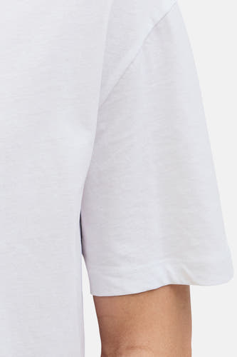 T-shirt blanc à manches courtes d'ORIGINALS BY JACK & JONES, avec un détail de la manche et du épaule.