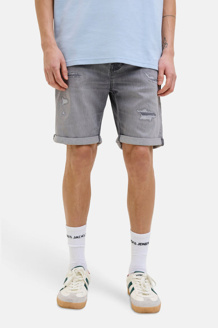 Short - mid grey denim