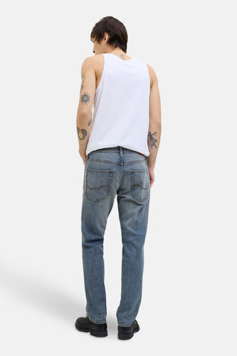 Jeans tapered mid blue denim - JACK & JONES JEANS INTELLIGENCE - JACK & JONES JEANS INTELLIGENCE