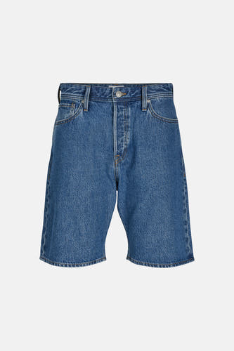Short en jean bleu moyen de JACK & JONES JEANS INTELLIGENCE avec fermeture à boutons et cinq poches.
