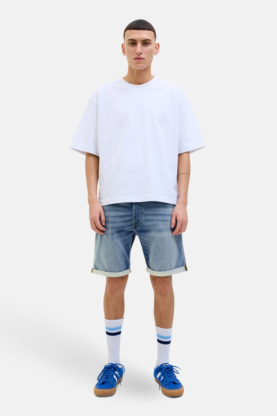 Jeansshort mid blue denim - JACK & JONES JEANS INTELLIGENCE - JACK & JONES JEANS INTELLIGENCE