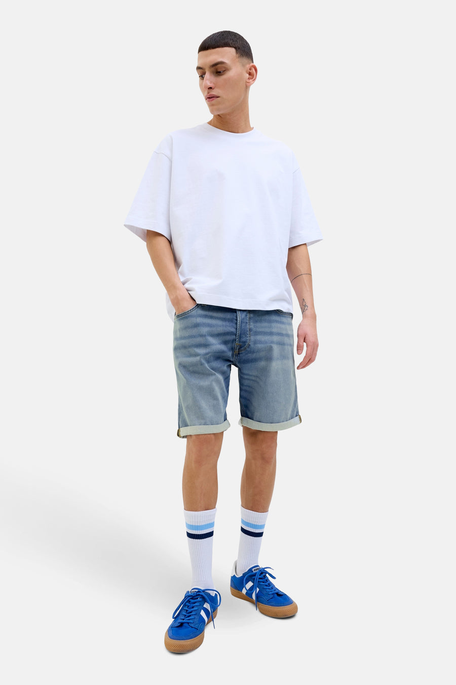 Jeansshort mid blue denim - JACK & JONES JEANS INTELLIGENCE - JACK & JONES JEANS INTELLIGENCE