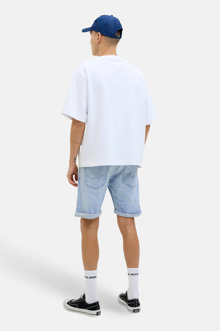 Short - light blue denim