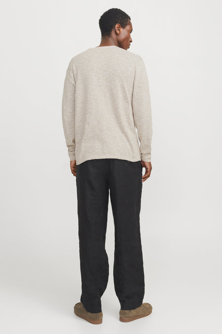 Trui met ronde hals Beige - PREMIUM by JACK & JONES