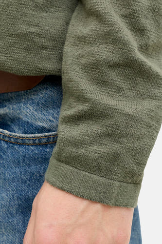Pull met ronde hals - groen