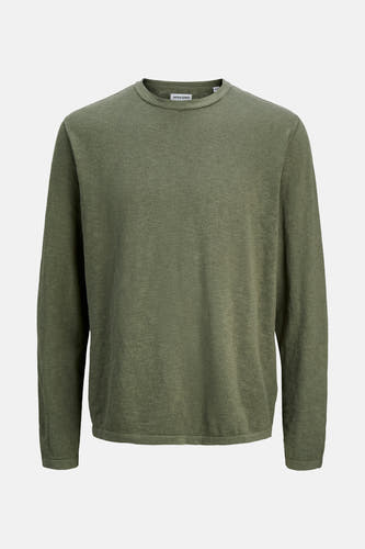 Pull met ronde hals - groen