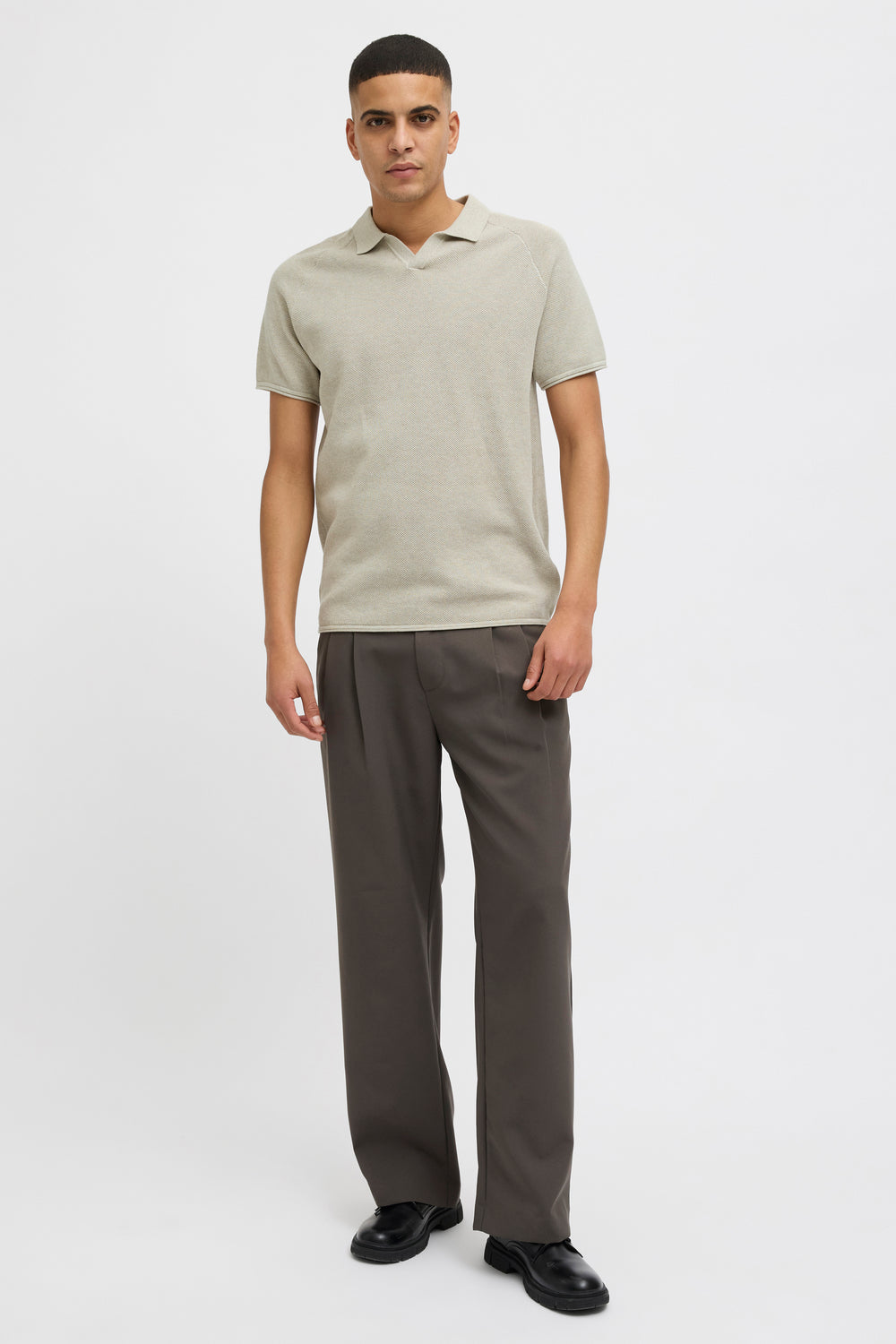 	Heren tops polo korte mouw Beige - CORE BY JACK & JONES