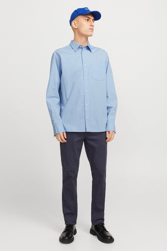 Chemise à manches longues - bleu