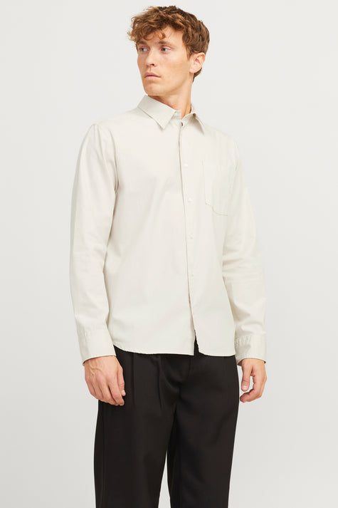 Chemise (manches longues) Écru - PREMIUM by JACK & JONES