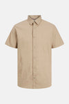 Hemd (korte mouwen) Beige - PREMIUM BLUE by JACK & JONES