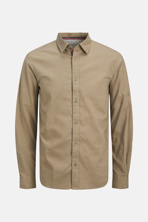 Chemise (manches longues) Beige - PREMIUM by JACK & JONES
