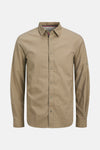 Hemd (lange mouwen) Beige - PREMIUM by JACK & JONES