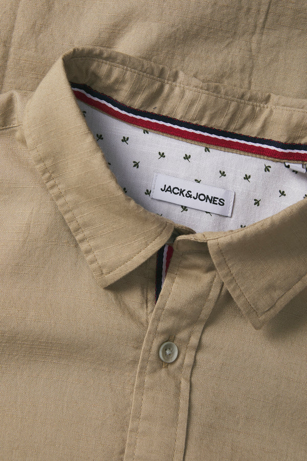 Chemise (manches longues) Beige - PREMIUM by JACK & JONES