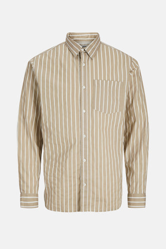 Chemise à manches longues - beige