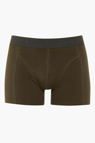 Groene boxershort van ACCESSORIES BY JACK & JONES, met een elastische tailleband en subtiele stiksels.