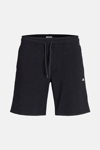 Short noir de JJREBEL avec une corde et un petit logo sur la pipe.