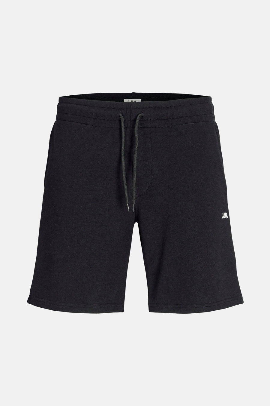 Short noir de JJREBEL avec une corde et un petit logo sur la pipe.