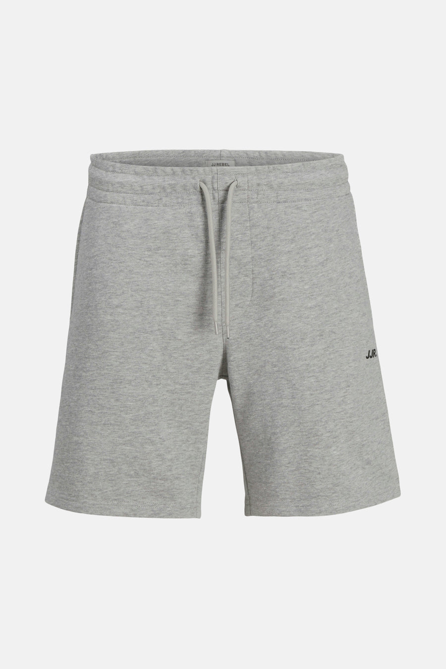 Short gris de JJREBEL, avec cordon et petit logo sur la jambe.