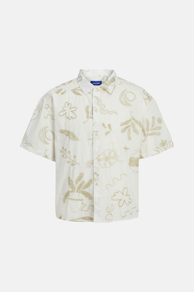 Chemise (manches courtes) Écru - ORIGINALS BY JACK & JONES