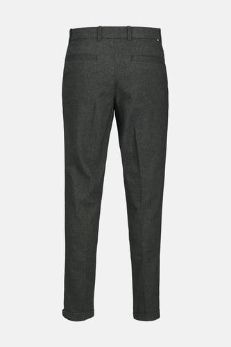 Grijze chino van JACK & JONES JEANS INTELLIGENCE, met achterzakken en omgeslagen pijpen.
