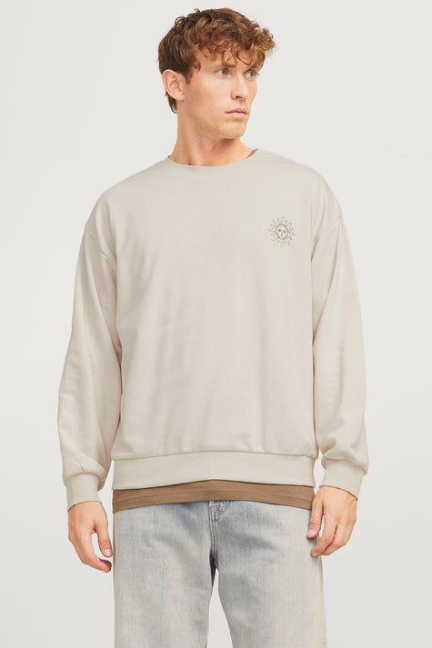 Sweater met ronde hals Beige - CORE BY JACK & JONES