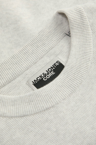 Pull met ronde hals - grijs