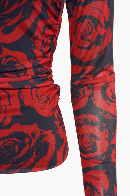 T-shirt met lange mouwen - rood
