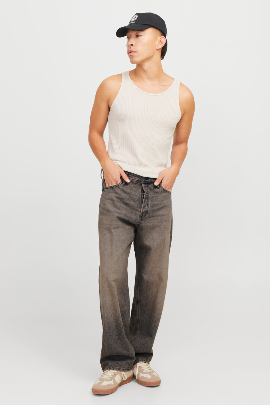 Jeans wide dark grey denim - JACK & JONES JEANS INTELLIGENCE