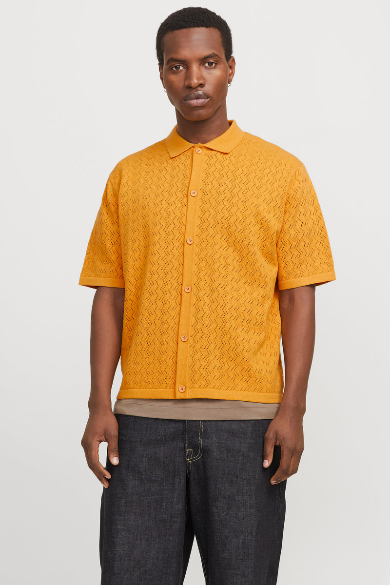 Hemd (korte mouwen) Geel - ORIGINALS BY JACK & JONES