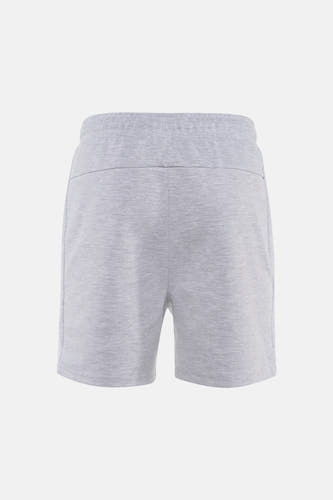 Grijze katoenen shorts van JACK & JONES JEANS INTELLIGENCE, achterzijde, melange textuur, comfortabele pasvorm