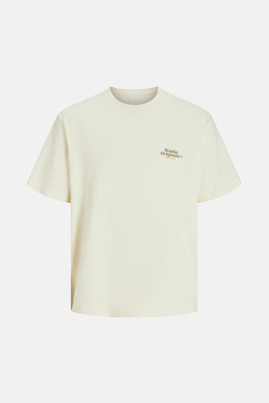 T-shirt (manches courtes) Écru - ORIGINALS BY JACK & JONES