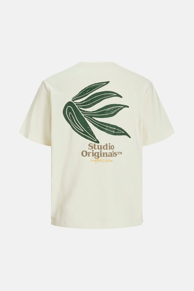 T-shirt (manches courtes) Écru - ORIGINALS BY JACK & JONES