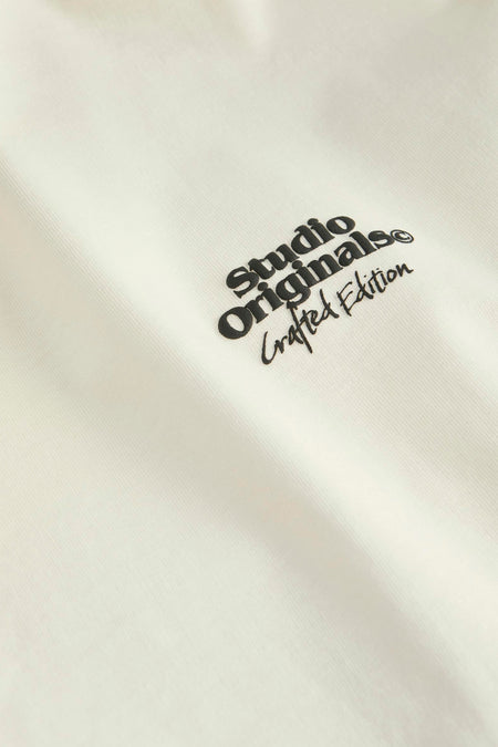 T-shirt (korte mouwen) Ecru - ORIGINALS BY JACK & JONES