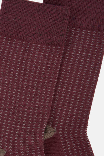Rode sokken van ACCESSORIES BY JACK & JONES met een subtiel stippenpatroon.